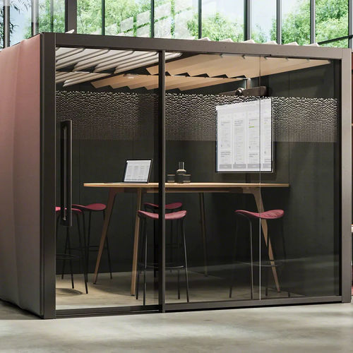 Bureau pour open space - LARES - Steelcase - sur pied / pour 2 personnes / contemporain