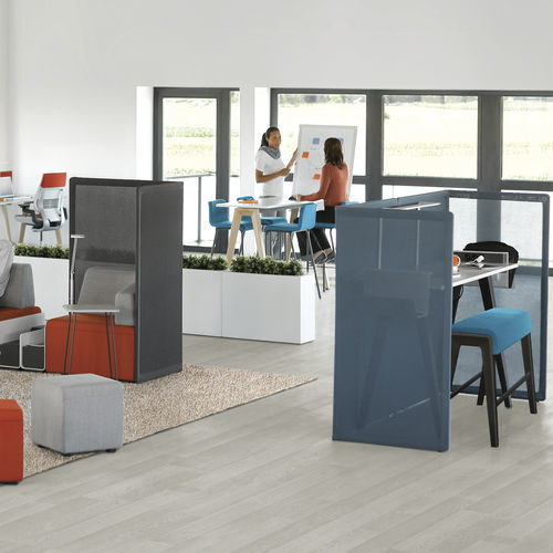 Séparateur d'espace en métal - B-FREE  - Steelcase EMEA - en tissu / pour bureau / pour open-space