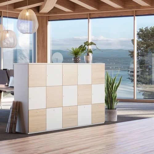 Casier de rangement en métal - UNIVERSAL - Steelcase EMEA - en acier / en mélaminé / en stratifié