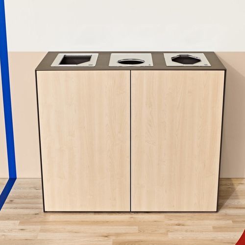 Système de collecte de déchets mixtes - VOLUM ART - Steelcase EMEA