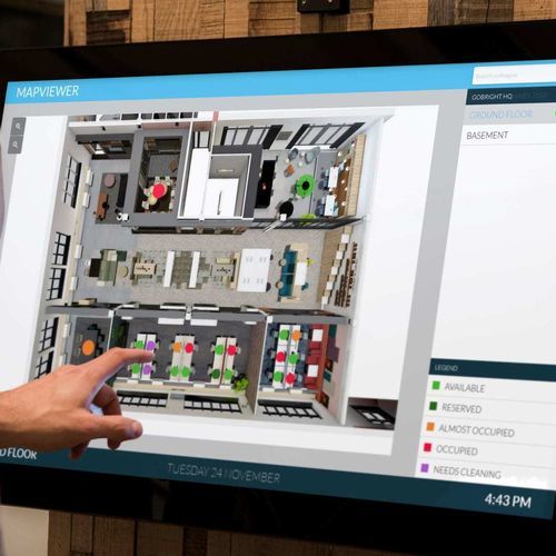 Logiciel IoT - GOBRIGHT DESK BOOKING - Steelcase EMEA - de synchronisation / de gestion / de métré
