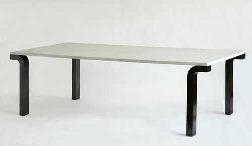 Plateau de table en pierre naturelle - LIGTHWEIGHT STONE : WHITE MARBLE - BROCATELLE