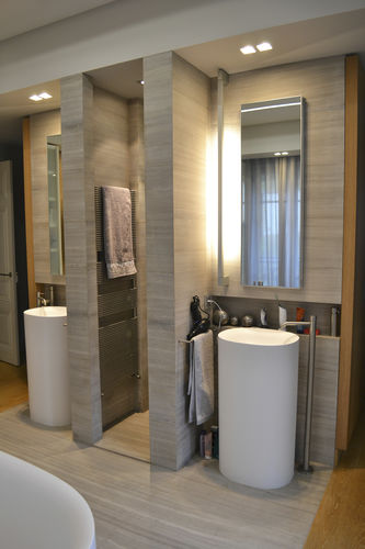 Salle de bain contemporaine - TRADITIONAL STONE : SILK STONE - BROCATELLE - en pierre naturelle