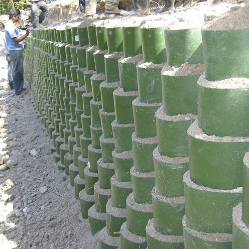 Mur de soutènement en béton - ENVIROGRID - Midwest Construction Products - modulaire / préfabriqué / routier