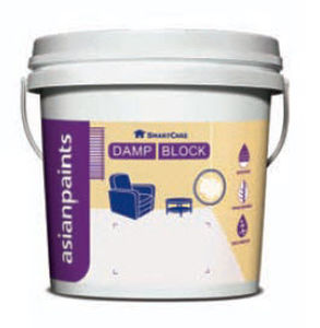 Enduit d'intérieur - DAMP BLOCK  - ASIAN PAINTS - à base de ciment / aspect béton coloré