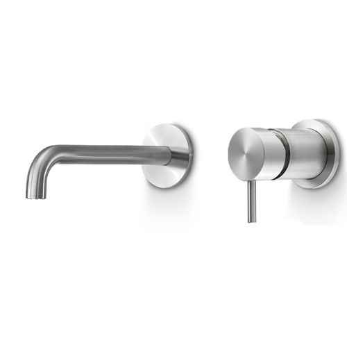 Mitigeur de vasque - ONE341 - Linki - mural / en inox / 2 trous