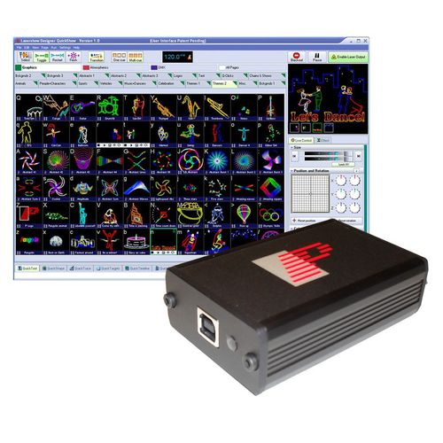 Logiciel de gestion d'éclairage - PANGOLIN QUICKSHOW - MICROH Professional Products - pour projecteur laser