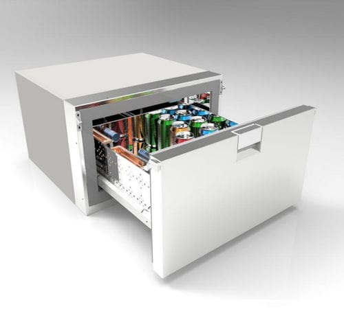 Réfrigérateur à tiroir - FC0 - Frigonautica srl - pour bateau / en pose libre / en inox