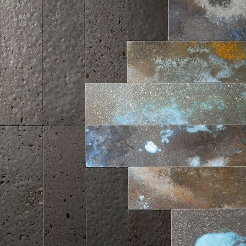 Mosaïque de lave - NEXT - Nero Sicilia - d'intérieur / d'extérieur / murale