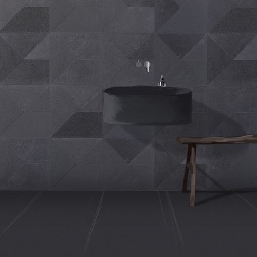 Carrelage de lave - MULTIPLEM - Nero Sicilia - d'intérieur / d'extérieur / mural