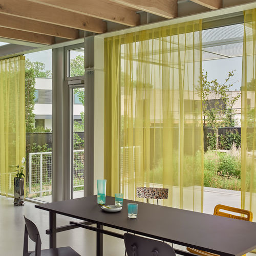 Voilage uni - AURA 60 - KENDIX - en Trevira CS® / en polyester / transparent