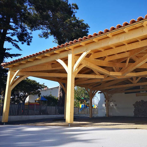 Charpente de toiture en chêne - KIT TOITURE - France Poutres - en sapin / en douglas / en épicéa