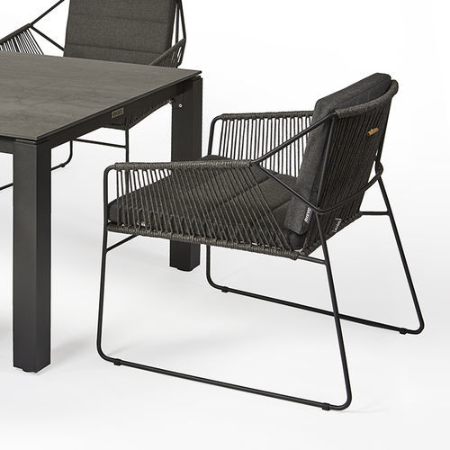 Fauteuil contemporain - 300 108 SANDUR - OASIQ - en corde / en acier inoxydable / en acier à revêtement par poudre