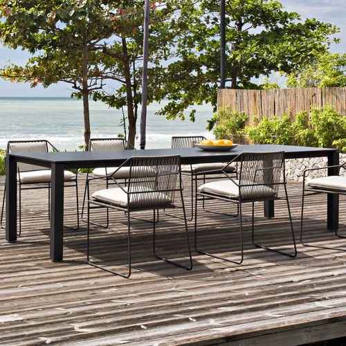 Table à manger contemporaine - 600 111 MACHAR - OASIQ - en teck / aluminium / en HPL