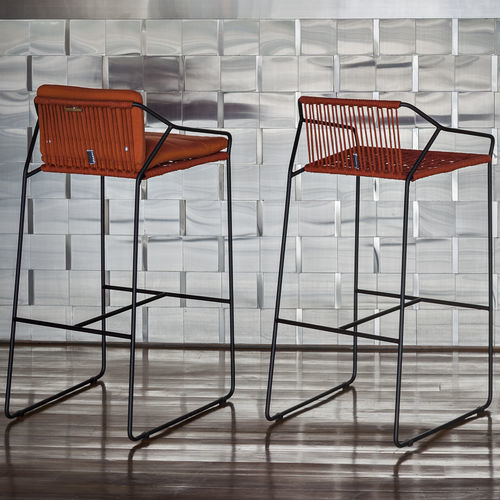 Chaise de bar contemporaine - 300 103 SANDUR - OASIQ - d'extérieur / en tissu / en corde