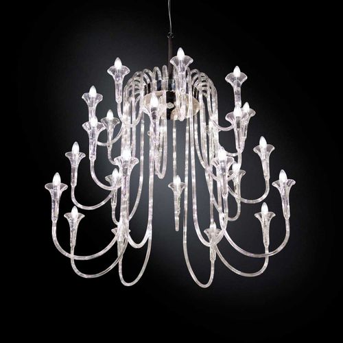 Lustre contemporain - OCTOPUS - VGnewtrend - en acier inoxydable / en Pyrex® / professionnel