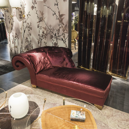 Chaise longue classique - NEW VERSAILLES - VGnewtrend - en tissu / en polyuréthane / en métal