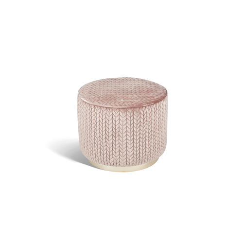 Pouf contemporain - KIDMAN - VGnewtrend - en tissu / en cuir / en bois