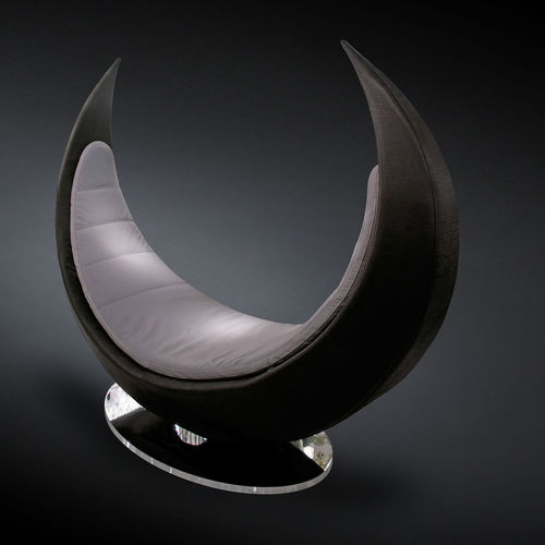 Fauteuil design original - ECLIPSE - VGnewtrend - en tissu / en bois / en acier