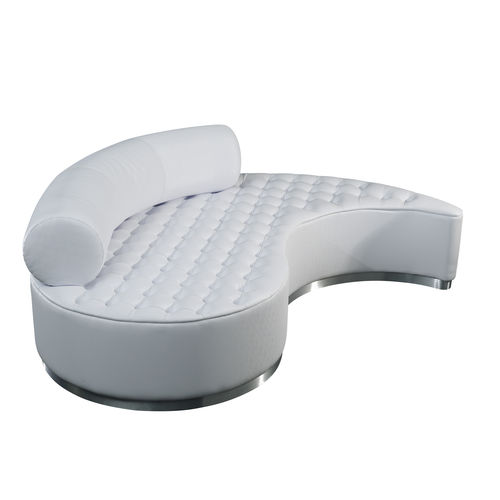 Pouf contemporain - MARILEN - VGnewtrend - en tissu / en bois / en métal