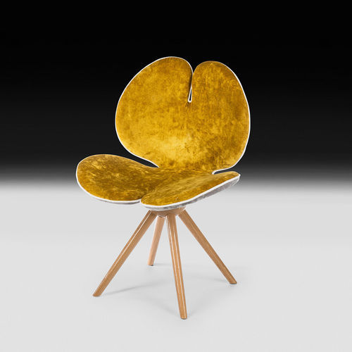 Chaise contemporaine - NEW PANSY - VGnewtrend - d'intérieur / en tissu / en bois
