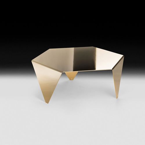 Table basse contemporaine - RUCHE G - VGnewtrend - en métal peint / avec piètement en métal / hexagonale