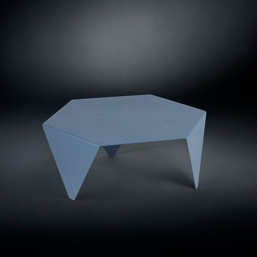 Table basse contemporaine - RUCHE - VGnewtrend - en métal laqué / avec piètement en métal / hexagonale