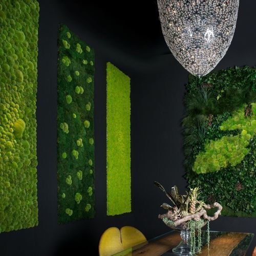 Mur végétal stabilisé - LICHENE - VGnewtrend - sur mesure / en panneau modulaire / en lichen
