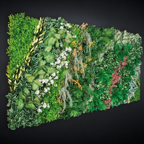 Mur végétal synthétique - DAINTREE  - VGnewtrend - sur mesure / en panneau modulaire / feuillages denses