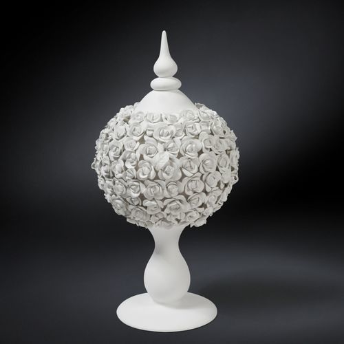 Corbeille à fruits en céramique - SPHERE COCO CAMELLIAS - VGnewtrend