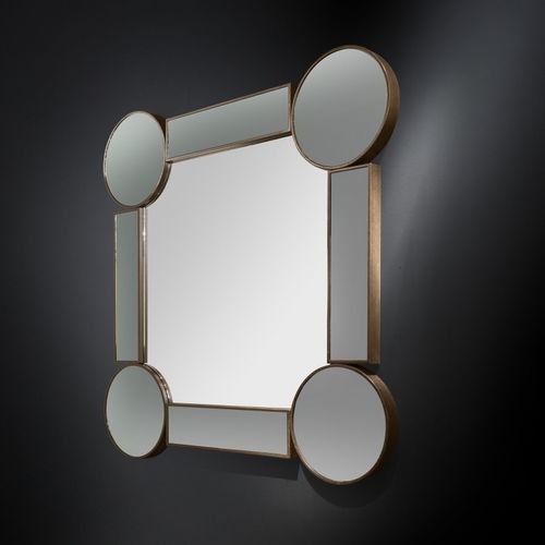 Miroir mural - DRUMMOND - VGnewtrend - contemporain / carré / en bois