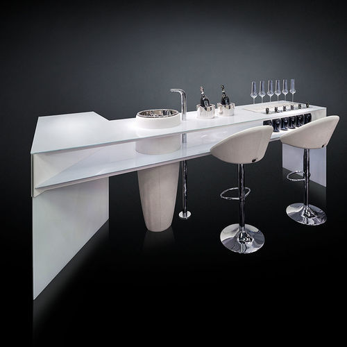 Comptoir de bar - ESSENTIAL - VGnewtrend - en polyéthylène basse densité PEBD / en polyéthylène basse densité (PEBD) / en verre trempé