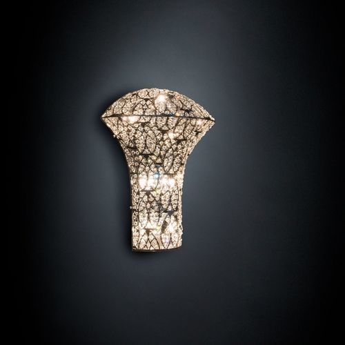 Applique murale contemporaine - ARABESQUE EXCLAMATION SMALL - VGnewtrend - d'intérieur / en acier inoxydable / en cristal