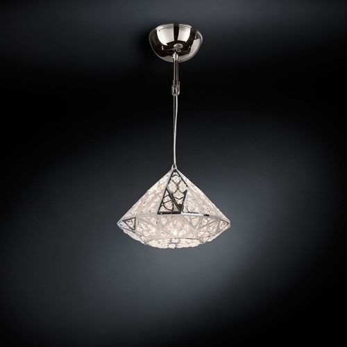 Suspension - ARABESQUE DIAMOND - VGnewtrend - en acier inoxydable / en cristal / contemporaine