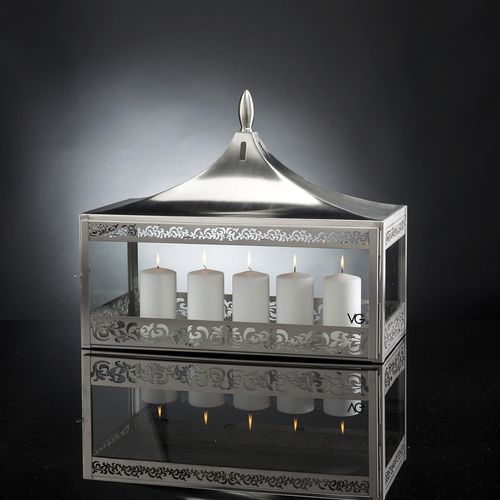 Lanterne contemporaine - TOP LIGHT OF SULTAN - VGnewtrend - en inox / de sol / auto-portante