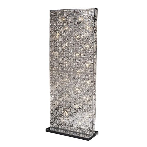 Lampe sur pied - ARABESQUE SEPARE' - VGnewtrend - en maille d'acier inox / en métal poli / en cristal