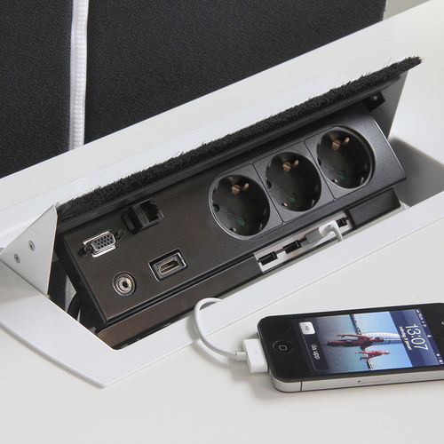 Prise multimédia - POWER BOXEN SINGLE - Götessons - USB / de courant / HDMI