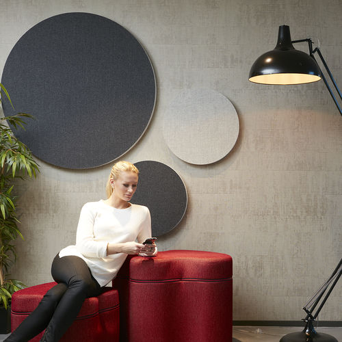 Panneau acoustique mural - SOUND OFF - Götessons - en tissu / rond / professionnel