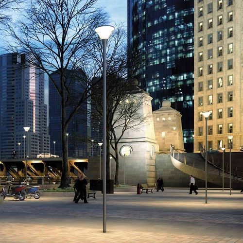 Lampadaire urbain - PLAZA 25 - PUK LIGHTING - contemporain / en acier inoxydable / en polycarbonate