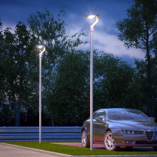 Lampadaire urbain - CITY 01 - PUK LIGHTING - contemporain / en acier inoxydable / en verre