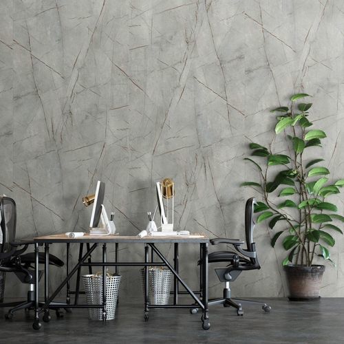 Panneau décoratif de revêtement - DM LIMESTONE Grey Nature - SIBU DESIGN - mural / pour agencement intérieur / pour mur