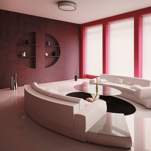 Panneau décoratif de revêtement - FL CUBE VELVET Bordeaux - SIBU DESIGN - mural / pour agencement intérieur / pour mur