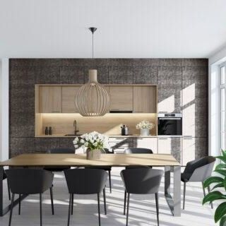 Revêtement mural d'intérieur - LL LEGUAN NERO - SIBU DESIGN - en PET / mat / aspect cuir