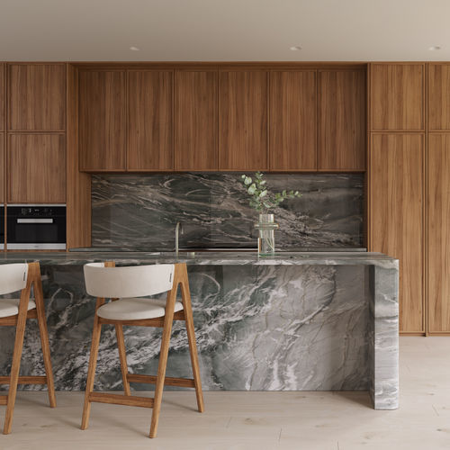 Plan de travail en pierre naturelle - QUARZITE TIFFANY - Nikolaus Bagnara S.p.A. - pour cuisine / pour intérieur / bleu