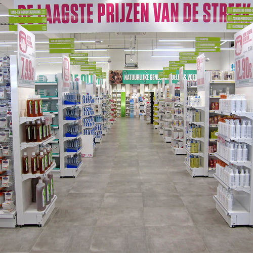 Rayonnage pour commerce - PHARMACY - Gondella - pour usage médical / de marchandise / en métal