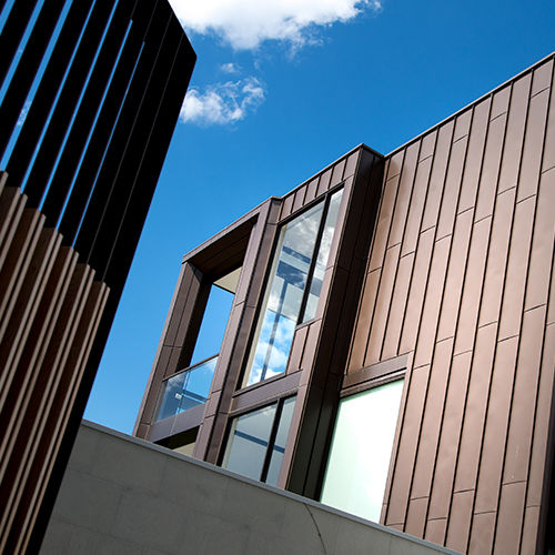 Tôle métallique en zinc - elZinc RAINBOW&reg; BROWN - ASTURIANA DE LAMINADOS - laminée / colorée / marron
