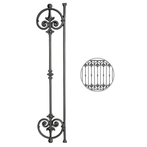 Garde-corps en fonte - BR 14 - Ghisarredo - à panneaux / d'extérieur / pour balcon