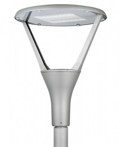 Lampadaire urbain - LM 06 P - Ghisarredo - contemporain / en fonte d'aluminium / avec diffuseur en verre trempé