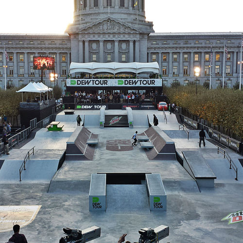 Skatepark en béton - DEW TOUR STREET 2013 - Spohn Ranch Skateparks