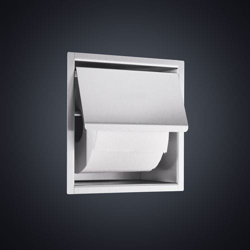 Porte-rouleau WC encastrable - DP2301 - Dolphin Solutions Ltd - en inox / professionnel